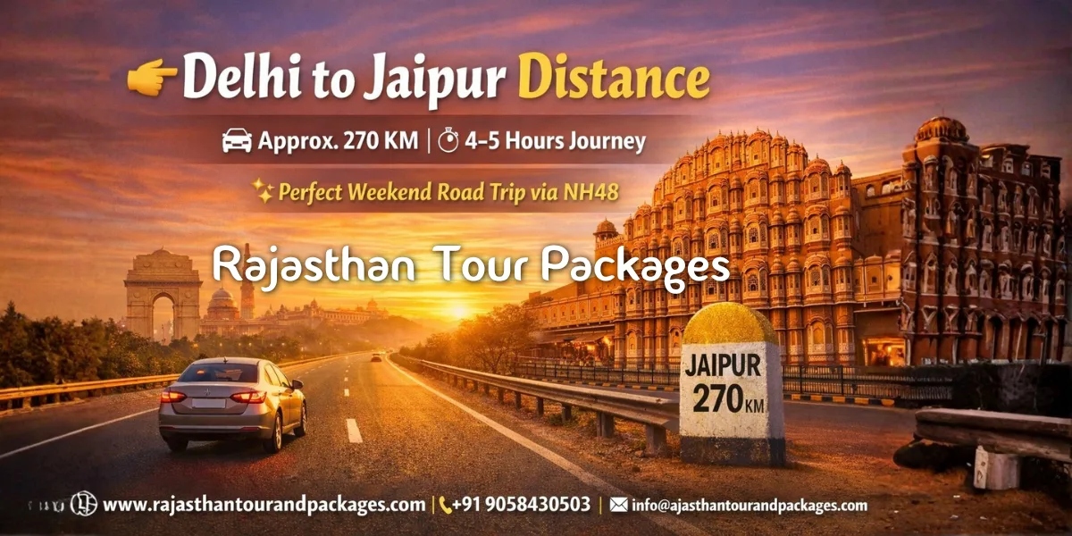 Delhi to Jaipur distance
