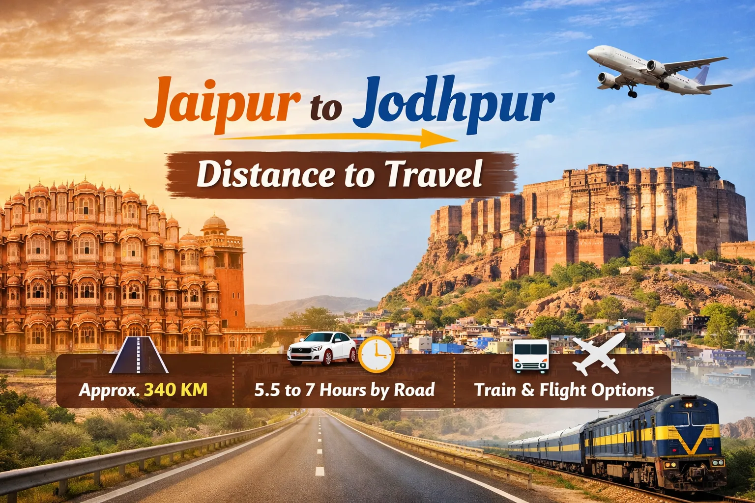Jaipur To Jodhpur Distance