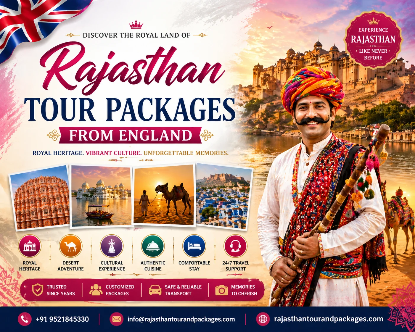 Rajasthan Tour Packages From England